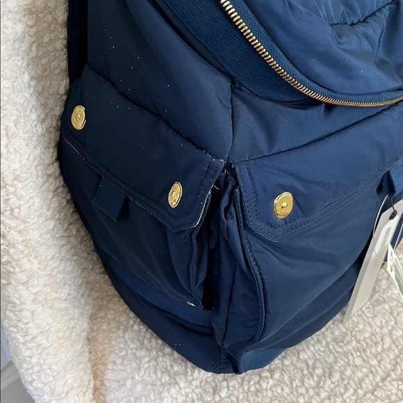 Stella McCartney Navy Rolling LeSportsac Traveler Rucksack Sky Bag. - Picture 7 of 11